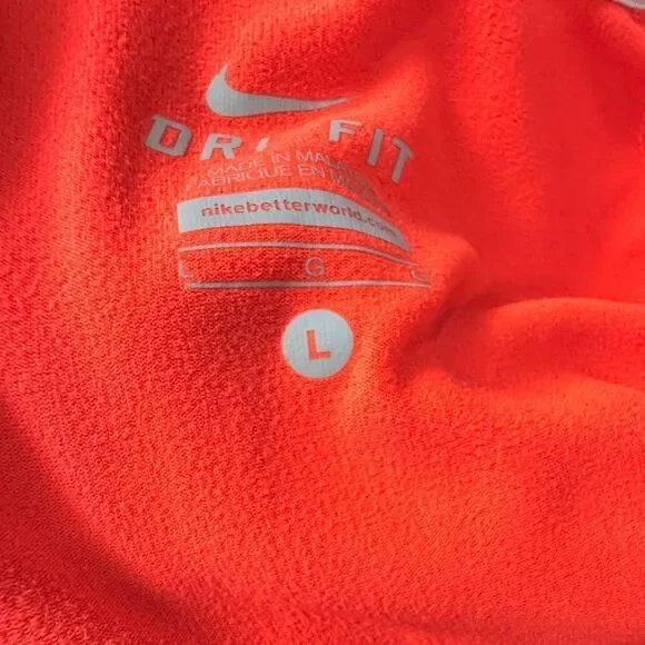 Nike Orange & Blue 3/4 Fleece Pullover Sweatshirt - Picture 5 of 6